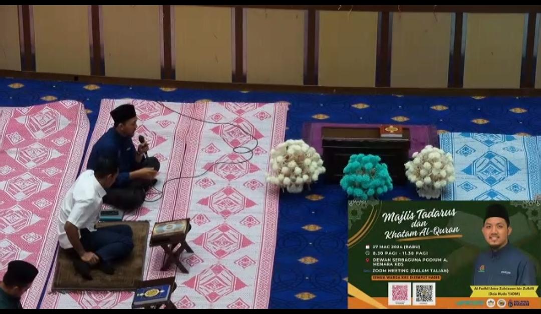 PUTRAJAYA, 27 MAC 2024 – BPSM dengan kerjasama Yayasan Dakwah Islamiah Malaysia (YADIM) dan Surau Al-Qawiyy Al-Amin telah menganjurkan Program Penerapan Nilai-Nilai Islam (PNI) “Majlis Tadarus Dan Khatam Al-Quran” bertempat di Dewan Serbaguna Podium A, Menara KBS, Putrajaya.