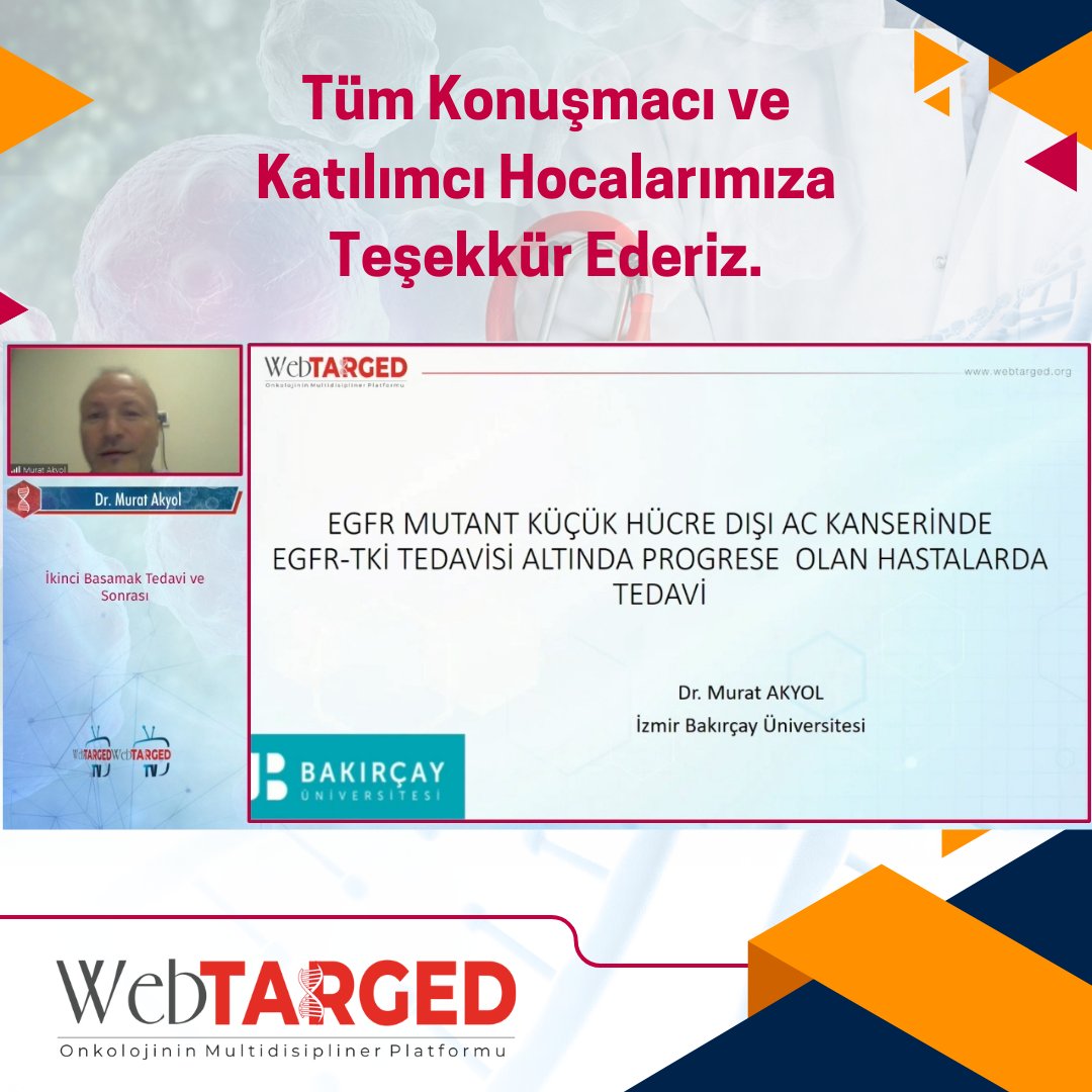 Tüm Konuşmacı ve Katılımcı Hocalarımıza Teşekkür Ederiz. #webtarged