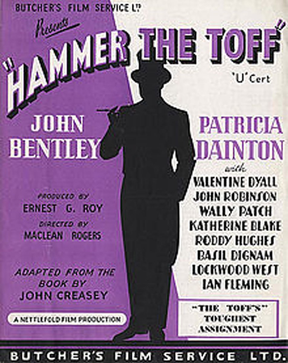 His toughest assignment! #JohnBentley #PatriciaDainton #ValentineDyall HAMMER THE TOFF (1952) 8:30am crime drama #TPTVsubtitles
