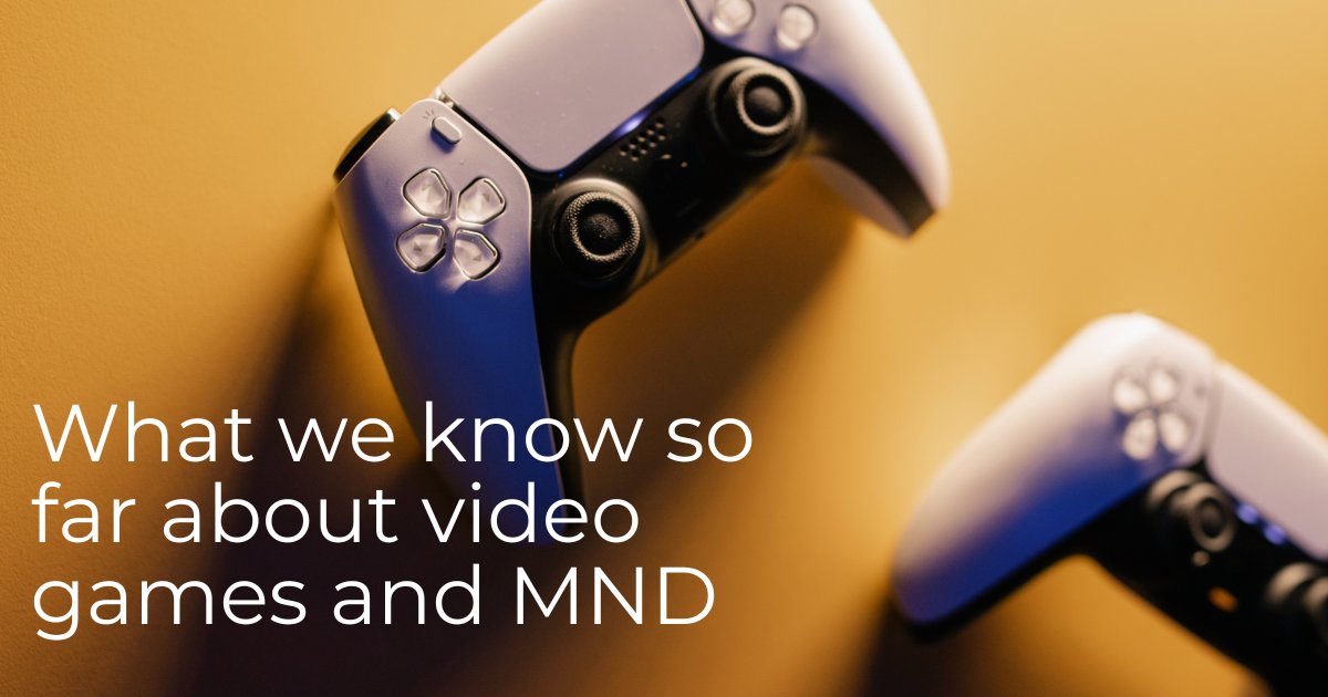 🎮 🕹 Many people living with #MND like to play video games. But with MND, gaming can become more complex.

In our latest blog post we share some insights from people living with MND about games and technology: bit.ly/4an0Dvm