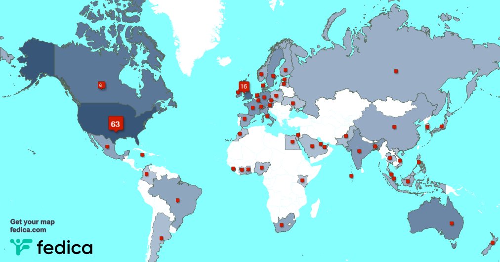 I have 5 new followers from Argentina 🇦🇷, and more last week. See fedica.com/!oddsfishmusic