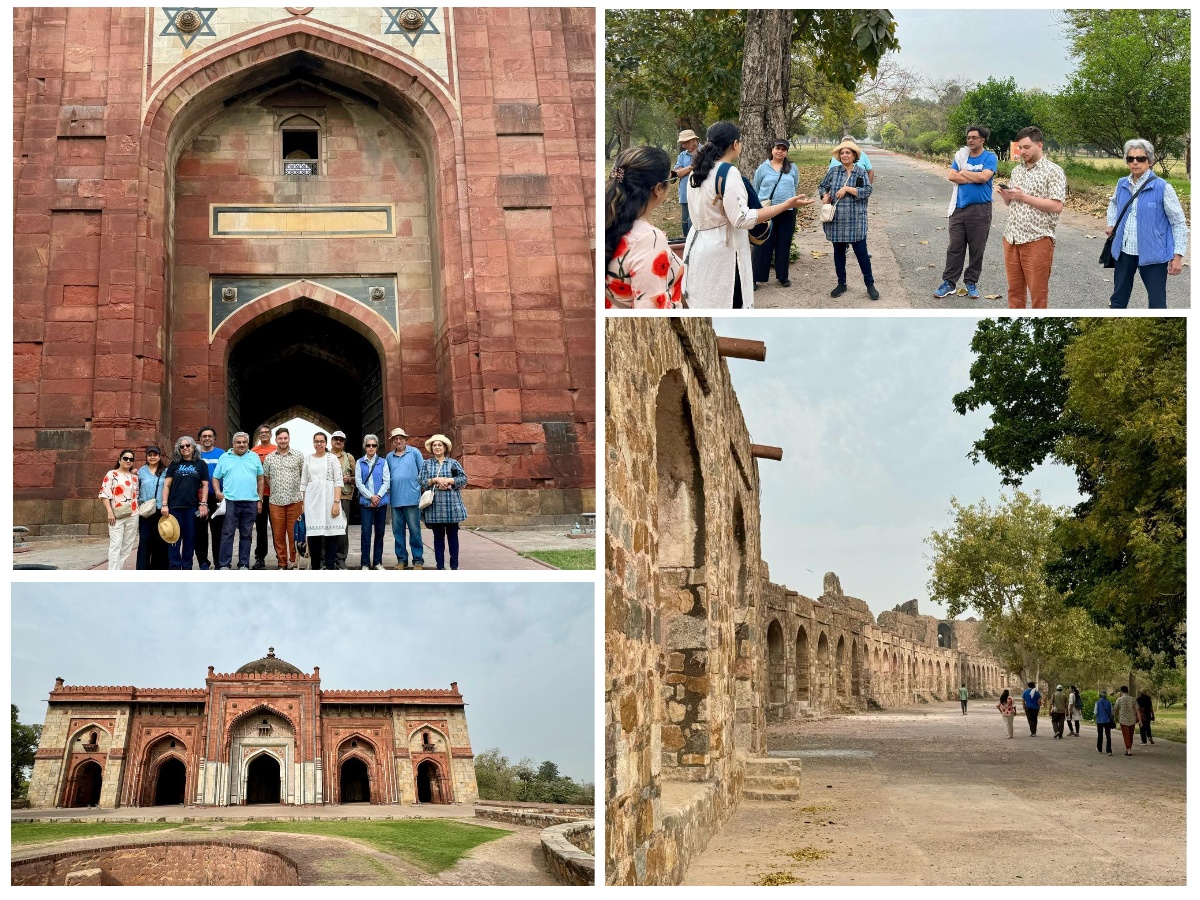 Exploring Delhi's rich heritage, @ASA_cci organized a Heritage Walk at Purana Kila. The walk moved through iconic sites like Humayun Darwaza, Qila-i-Kuhna Mosque, Sher Mandal, Hammam, and Baoli. It was a journey back in time, offering a glimpse into the grandeur of Delhi's past.