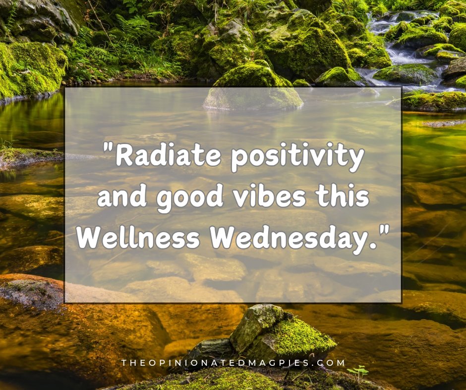 Happy Wellness Wednesday! ✨ Let's radiate positivity and good vibes together today! 💖 Share your favorite self-care practices or positive affirmations below and let's uplift each other! #WellnessWednesday #Positivity #GoodVibesOnly #SelfCare #Mindfulness #PositiveEnergy