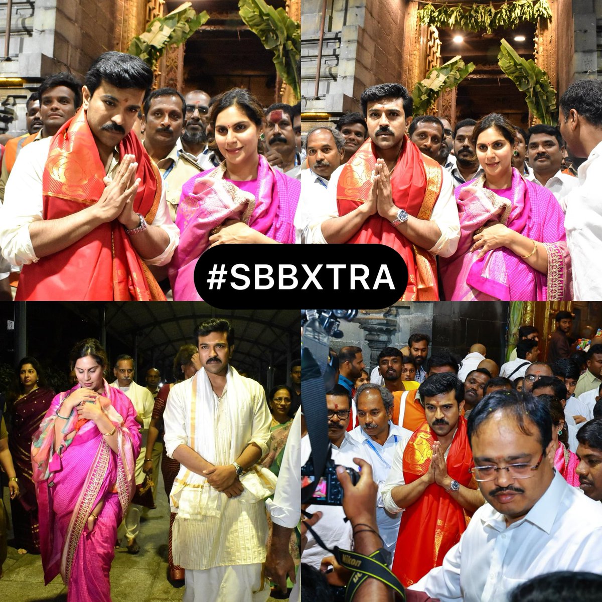 ATSBB's tweet photo. On the auspicious occasion of Global Star Ram Charan’s birthday, he and his wife Upasana Konidela find solace and strength in the divine embrace of Tirumala, weaving their love and prayers.
#RamCharan #RC #RCBday #HBDRamcharan #MassmaRCh #RC16 #RC17 #GameChanger
#GlobalStarRamCharan #HBDGlobalStarRamCharan #saasbahuaurbetiyaan #sbbxtra