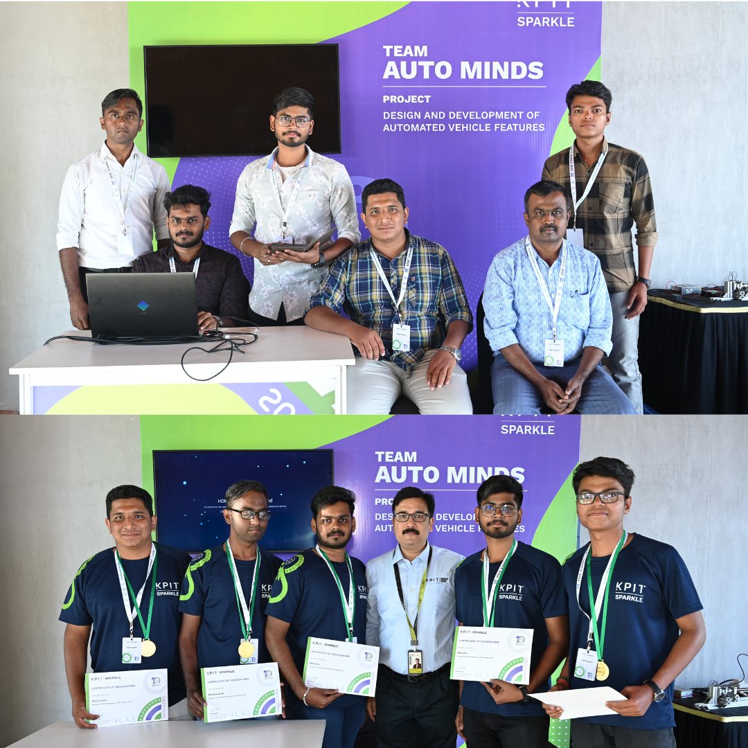 Forget fumbling with keys & knobs! Autominds, a #KPITSparkle finalist, redefines driving with automated doors, seatbelts & voice commands. Their app puts control at your fingertips! To know more: youtube.com/watch?v=s4rfEQ… #AutomatedCars #TechForGood @skcetofficial