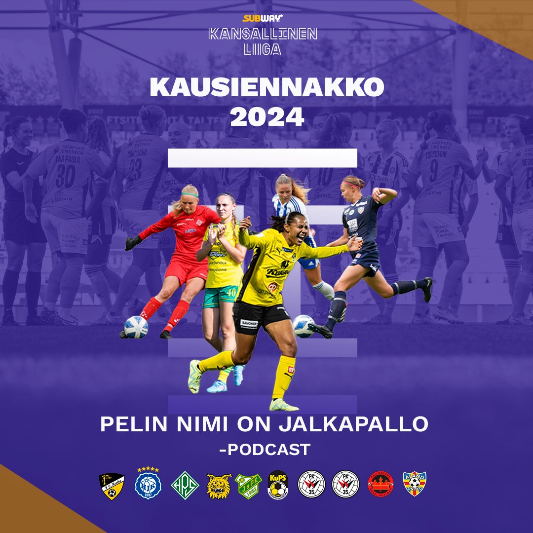 𝐊𝐚𝐮𝐬𝐢𝐞𝐧𝐧𝐚𝐤𝐤𝐨 - 𝐩𝐨𝐝𝐜𝐚𝐬𝐭 Pelin Nimi on Jalkapallo -podcastin kolmas tuotantokausi käyntiin Subway Kansallisen Liigan kausiennakolla! 🤩 Vieraina jaksossa Hinni Hirvonen (Yle) ja Ville Väänänen (STT) 👏 ✅ Spotify open.spotify.com/episode/7jFvU6… ✅ Apple podcasts…