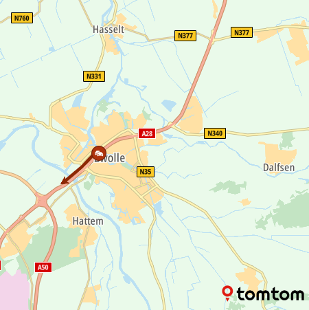 Ongeluk met 5 personenauto's en een vrachtwagen op de #A28 Zwolle ► Amersfoort. Bij knp. Hattemerbroek zijn drie rijstroken dicht. +15 min.