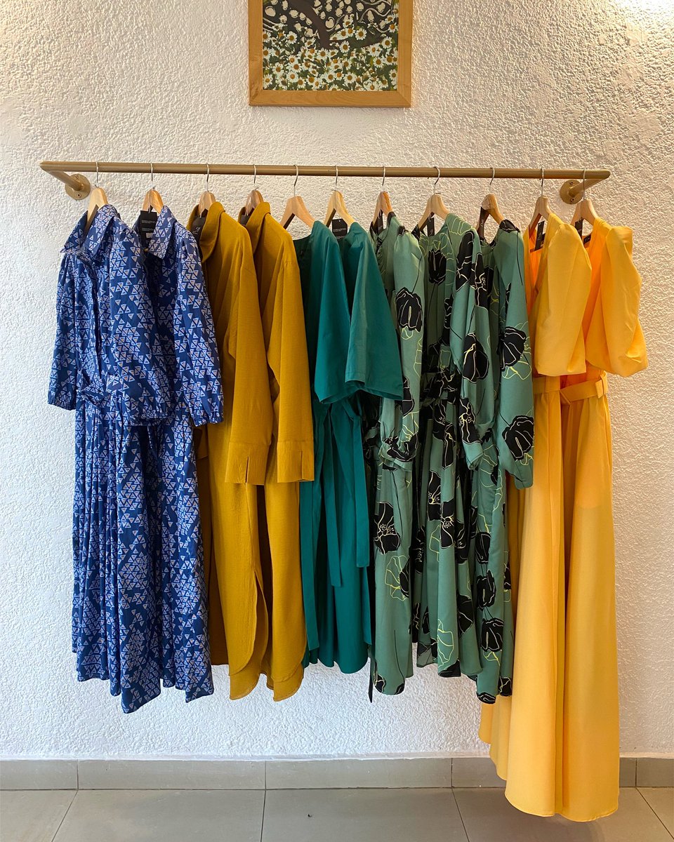 Easter vibes blooming in every stitch of these dresses!Searching high and low for what to wear this weekend? Shop these dresses in store now. #SoniaMugabo #madeinRwanda #ShopSM #africanfashion #fashion #easteroutfit