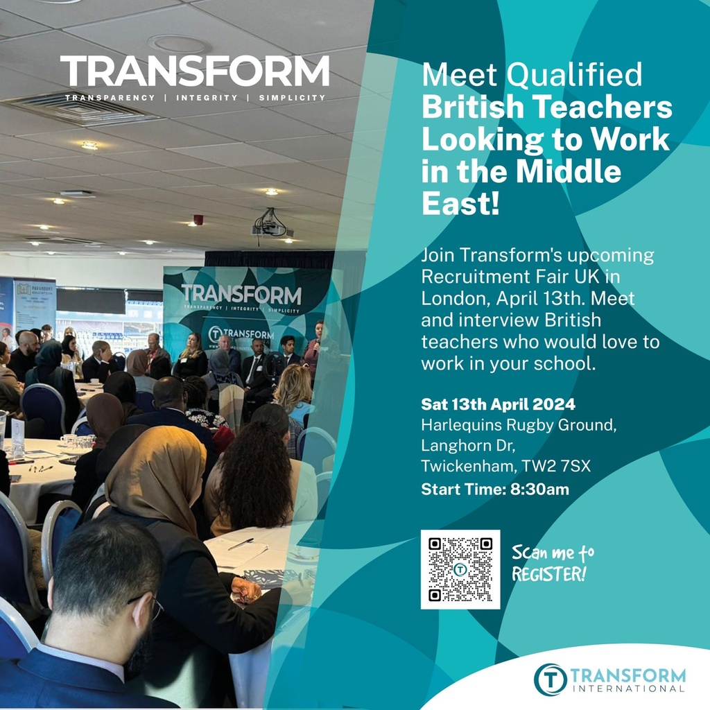 We're putting a spotlight on one of our partners, Transform International Group, and their upcoming Recruitment Fair UK! This is a day filled with presentations, interactive activities, and one-on-one interviews with candidates. Register here👇️ transformintlgroup.com/recruitment-fa…