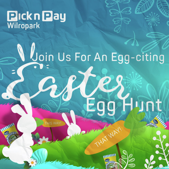 Look out for our colourful posters and banners in-store, guiding you to the Egg-citing adventure awaiting you on Sunday the 31st of March at Pick n Pay Wilropark! 

Find us at:

💻 pnpwilropark.co.za

#pnpwilropark #easterhunt #easter  #easterbunny #pnpeaster