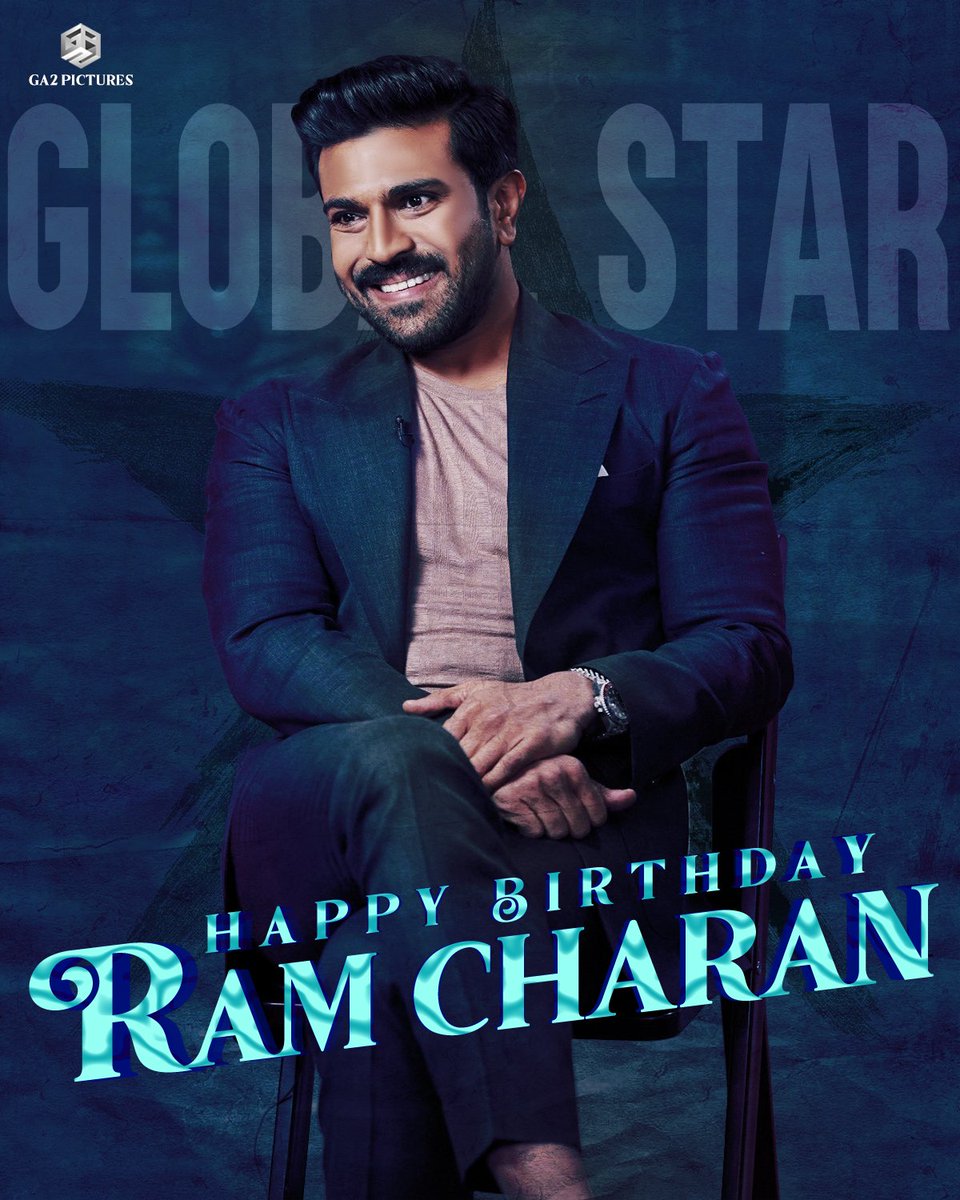 Wishing happiest birthday to our Global Star @AlwaysRamCharan garu 🎉🔥 Wishing blockbuster success ahead with #Gamechanger #RC16 & #RC17 #HBDRamCharan #RamCharan