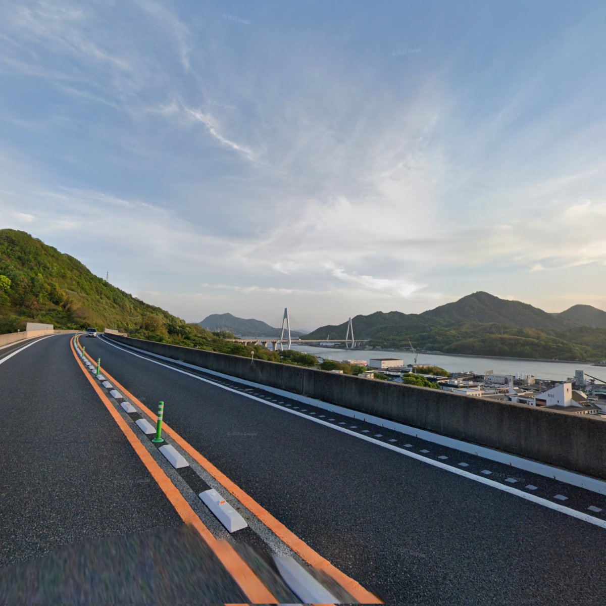 Had to stop on this bridge and admire the view with the sunrise on this mornings bike ride around Japan. Unfortunately, it was only in VR, I need to go in real life one day. @VirZOOM #VZfit #VR #Japan