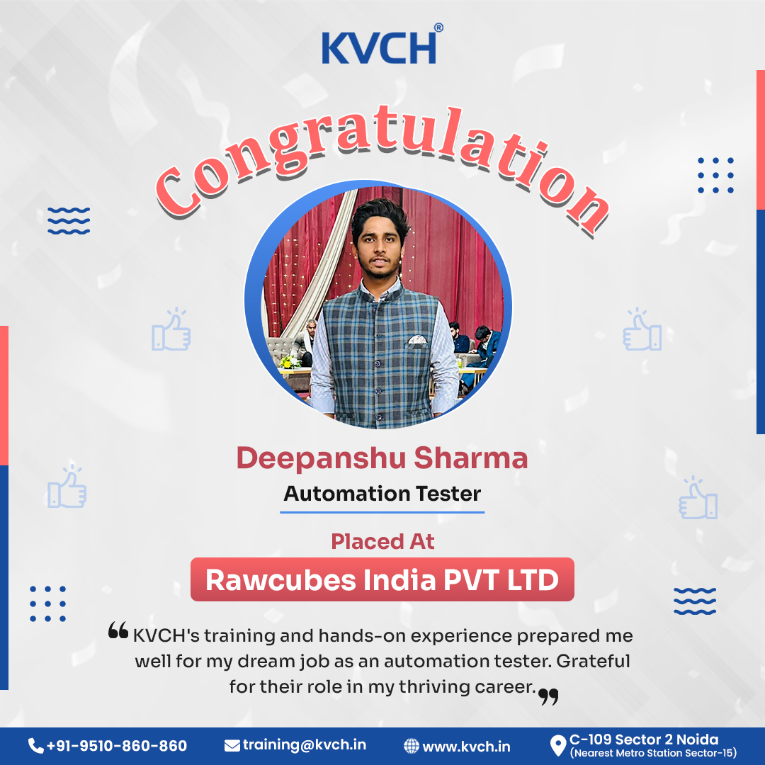 Big congratulations🥳to Deepanshu for placing at Rwacubes India Pvt Ltd! Wishing you all the best in this exciting new chapter of your career, Here's to many #successes ahead!
.
.
#KVCH #studentplacement #MahindraUniversity #StocksToBuy