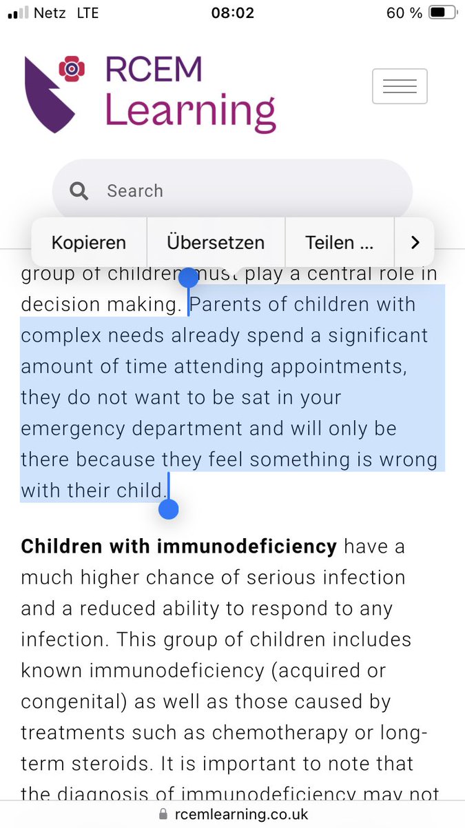 @paediateach „Parents of children with complex needs already spend a significant amount of time attending appointments, they do not want to be sat in your emergency department and will only be there because they feel something is wrong with their child.“