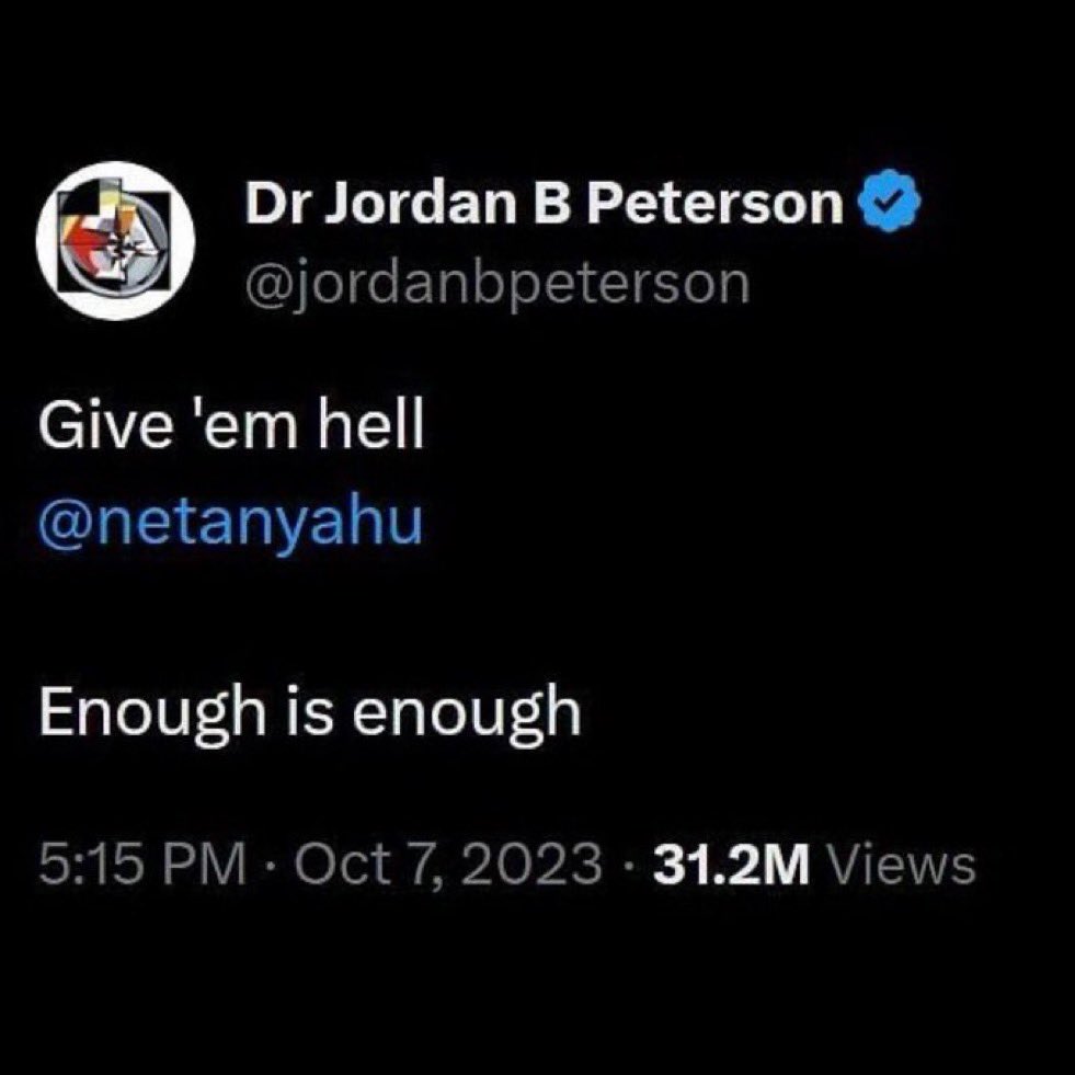We will never forget what you said Jordan Peterson