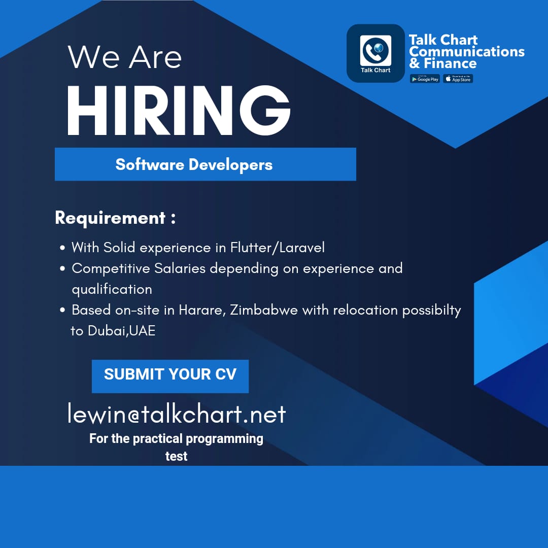 Join our dynamic team as we seek a talented Laravel/Flutter developer to shape the digital frontier! Apply Now
#FlutterDeveloper #LaravelDeveloper #HiringDevelopers #FlutterJobs #LaravelJobs #DeveloperOpportunity #TechJobs #SoftwareDevelopment #JoinOurTeam #talkchart
#NowHiring