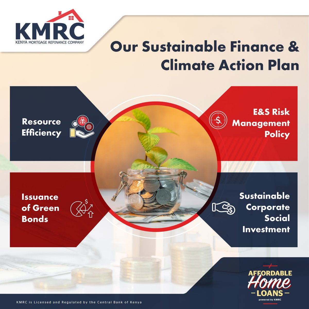 Did you know that @kmrc_co has embedded #sustainability in its #StrategicPlan?We’re on track to becoming #sustainability trailblazers in #Affordablehousing. Here are some of our implemented & pipelineinitiatives.Join in creating a greener housing market #SustainableHousing #SDG11