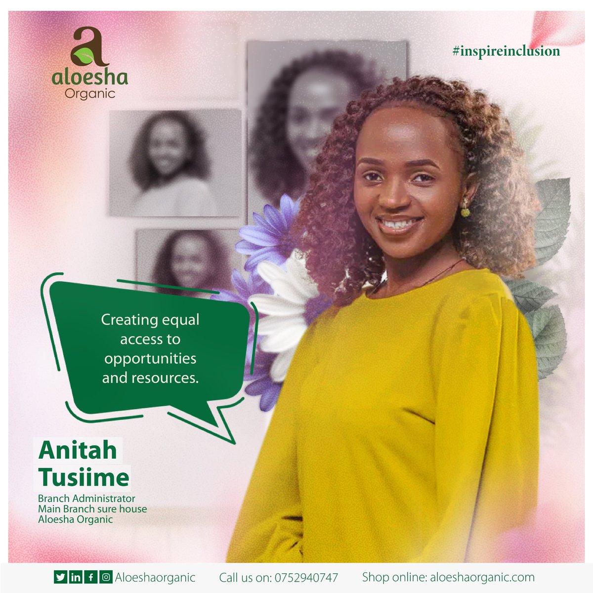 Good morning! Wednesdays are for celebrating women of substance. #WCW

 Anitah Tusiime, our Administrator, advocates for equal distribution of resources between men and women.

 Have a great Wednesday! 🤗
#herbalife #InspireInclusion