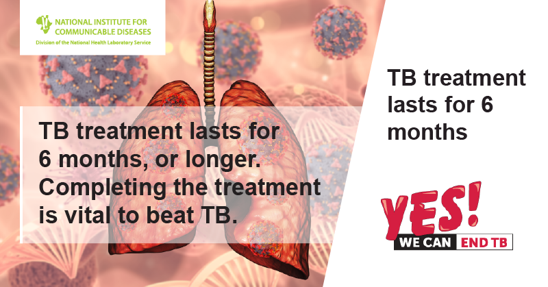 South Africa employs cutting-edge PCR testing for TB detection, akin to #COVID19 testing. Upon a positive diagnosis, treatment begins, typically lasting: 6 months for drug-sensitive TB 6 months or more for drug-resistant TB stoptb.org/world-tb-day/w… #YesWeCanEndTB #EndTB