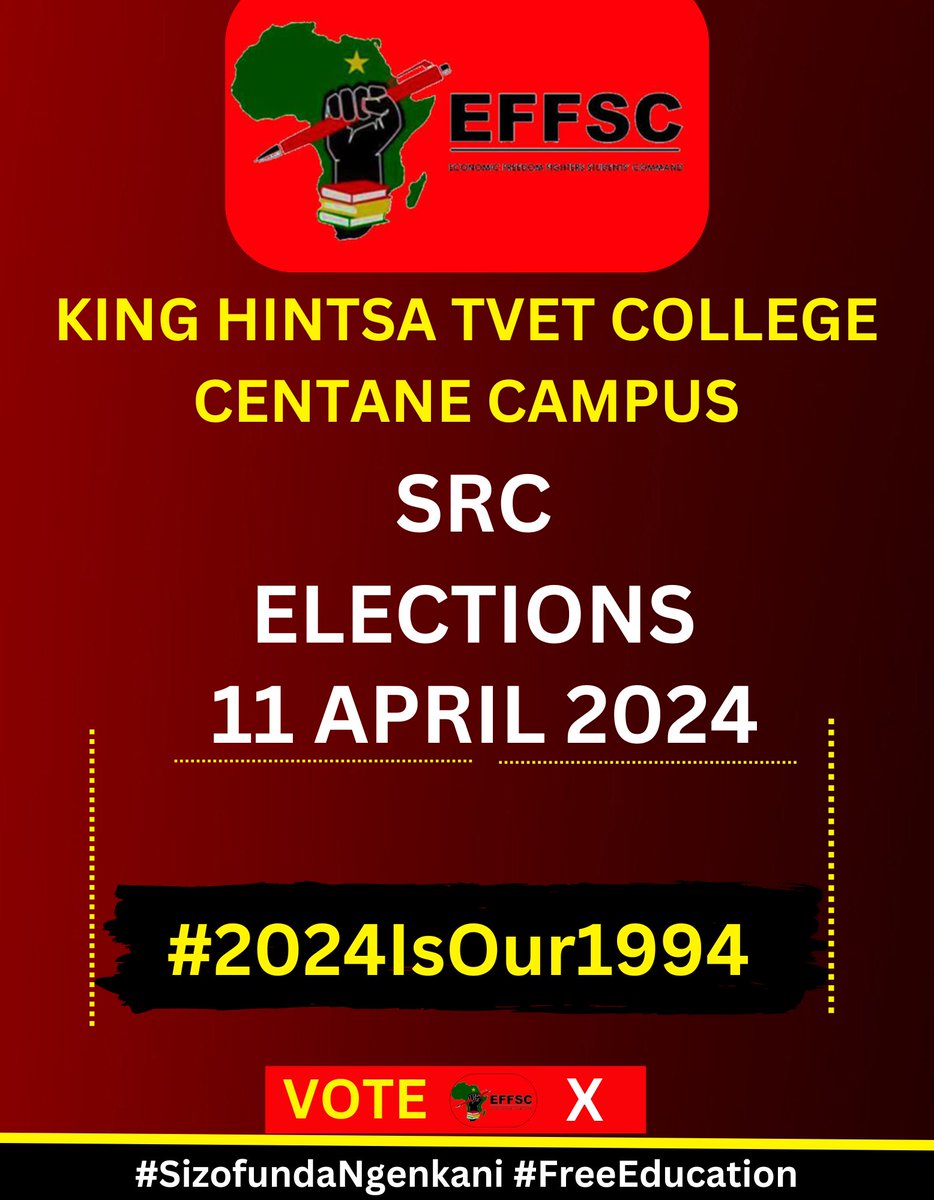 ♦️happening♦️ Next stop Centane Campus..Operation Thatha Zonke.. #VictoryIsCertain #VotEFFSC