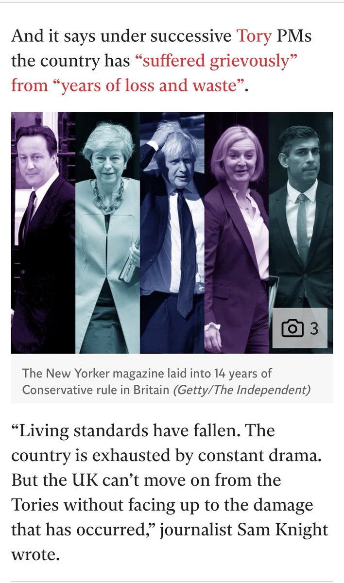 British right wing press won’t tell us this, but we all know it. We all see it. Sunak and his grubby band of grifters might insist they have a plan and it’s working.. but it really isn’t. Not for us. We’re exhausted by them. We loathe them. They’re done. independent.co.uk/news/uk/politi…