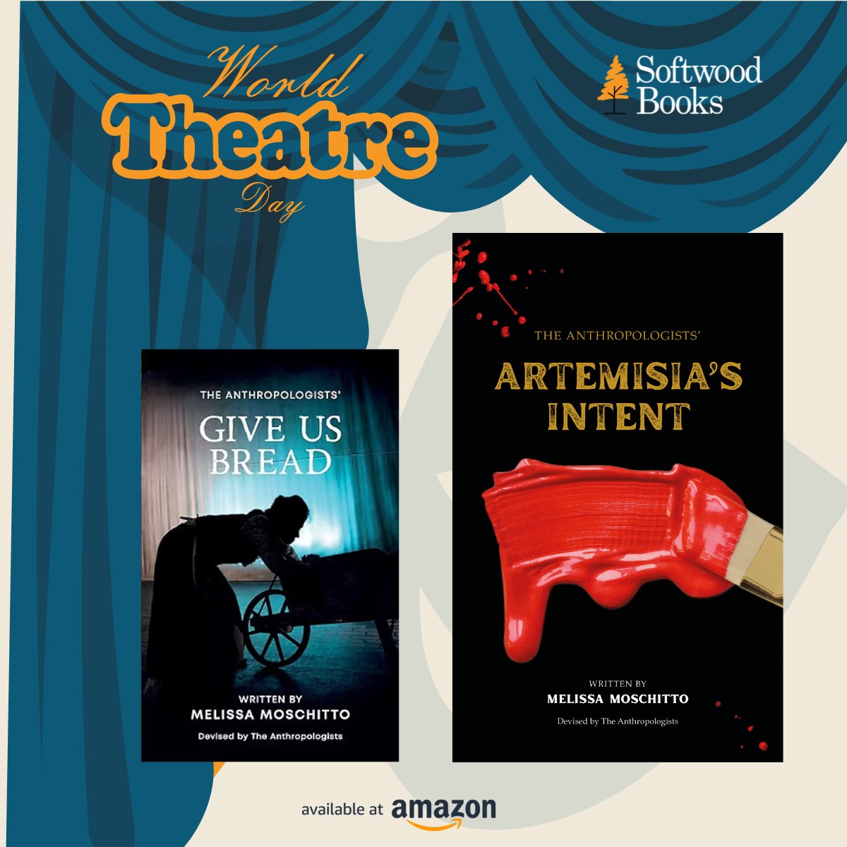 Happy #WorldTheatreDay! Giving a shout out today to the fabulous @anthrotheatre and @anthropologistm who we've so enjoyed supporting through their publishing journey! 🎭