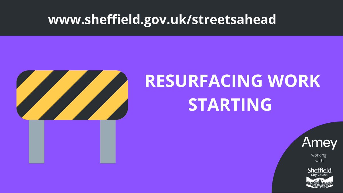 Road resurfacing works on Mill Rd & Wheel Ln start today. The roads will be closed during the works and parking restrictions will apply. Working hrs are 9:30-3:30. Pls accept our apologies for any inconvenience and follow diversions signs. #SANorth @NorthSheffield