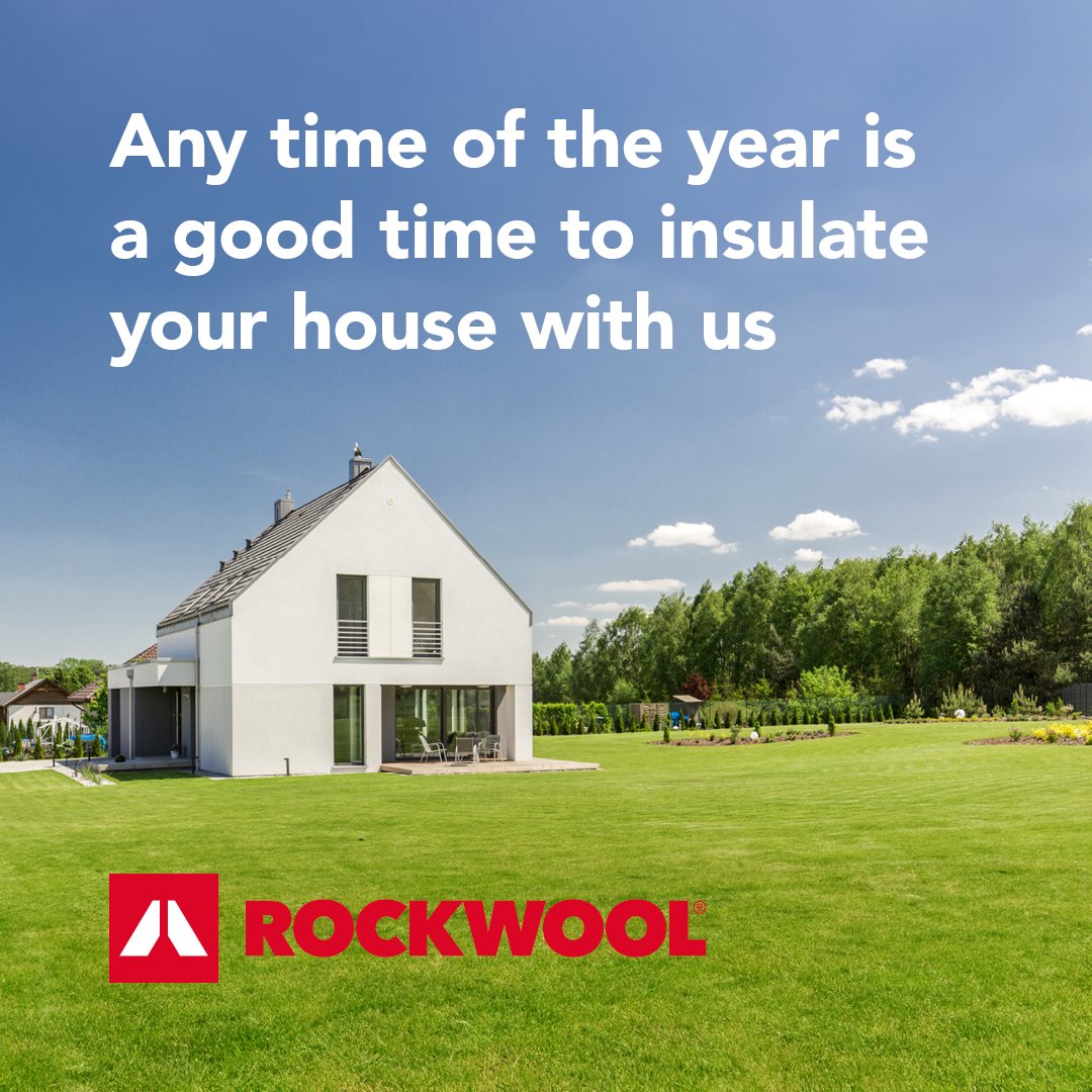 Whenever you need to insulate your house, rest assured we're here to provide solutions to keep your home cozy and energy-efficient. #ROCKWOOL #spring #springtime