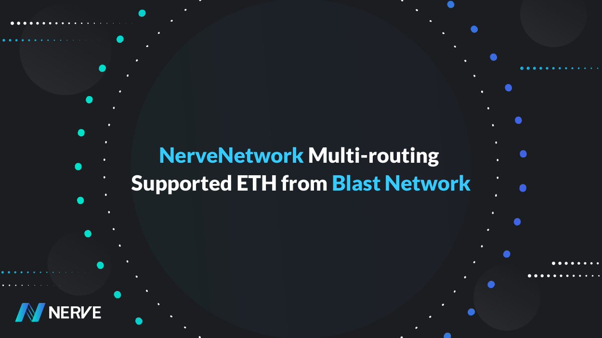 NerveNetwork multi-routing routes supported Blast Network @Blast_L2. Users can bridge ETH assets from multi-chains to Blast Network using SwapBox aggregator Test it out here 👉swapbox.nabox.io/swap #Blast_L2 #ETH #NerveNetwork #Nabox #SwapBox
