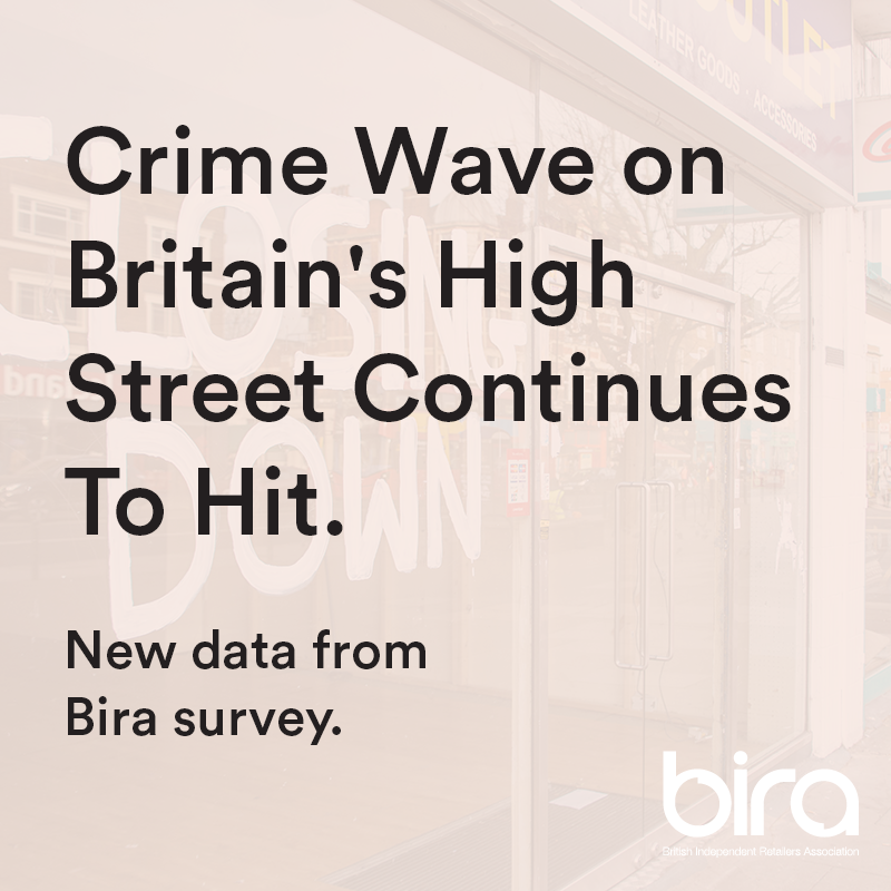 Bira's survey reveals harrowing landscape for indie retailers. Despite dip in verbal abuse, physical assaults remain high, with a shocking rise in theft. Read more - bira.co.uk/news-campaigns… 𝗛𝗮𝘃𝗲 𝘆𝗼𝘂 𝗲𝘅𝗽𝗲𝗿𝗶𝗲𝗻𝗰𝗲𝗱 𝗿𝗲𝘁𝗮𝗶𝗹 𝗰𝗿𝗶𝗺𝗲? 𝗖𝗼𝗺𝗺𝗲𝗻𝘁 𝗵𝗲𝗿𝗲!