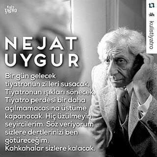 27 Mart dünya tiyatro günü kutlu olsun... Bir kere daha dünyaya gelsem yine bu mesleği seçerdim. ... ama maalesef doğru meslek yanlış ülke. ... Çünkü ülkemde tiyatro ve tiyatrocu hakaret etmek için kullanılan kelimeler oldu ....ne acı. ... #dunyatiyatrogünü