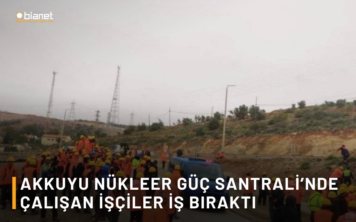 🛠️Akkuyu Nükleer Güç Santrali’nde çalışan işçiler iş bıraktı

Maaşlarını alamayan işçiler, ücretlerinin ödenmesini ve koşullarının iyileştirilmesini talep ediyor.

bianet.org/haber/akkuyu-n…