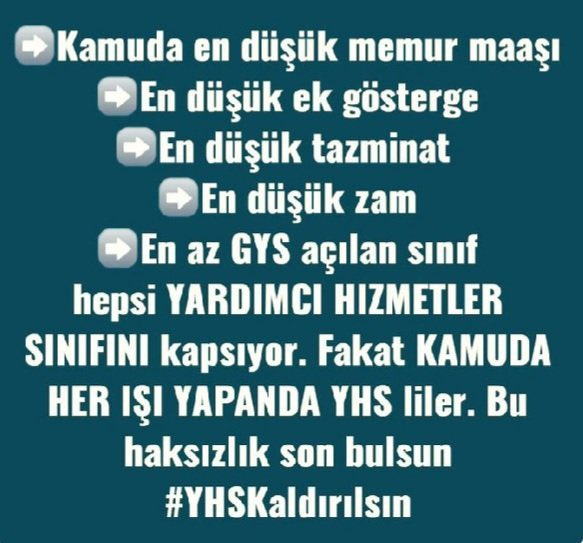 #YardımcıHizmetlerSınıfı nın tanımı ile yaptığımız meslek arasında hiçbir alaka yok (22 meslek) neden hala bu sınıfta sürünüyoruz