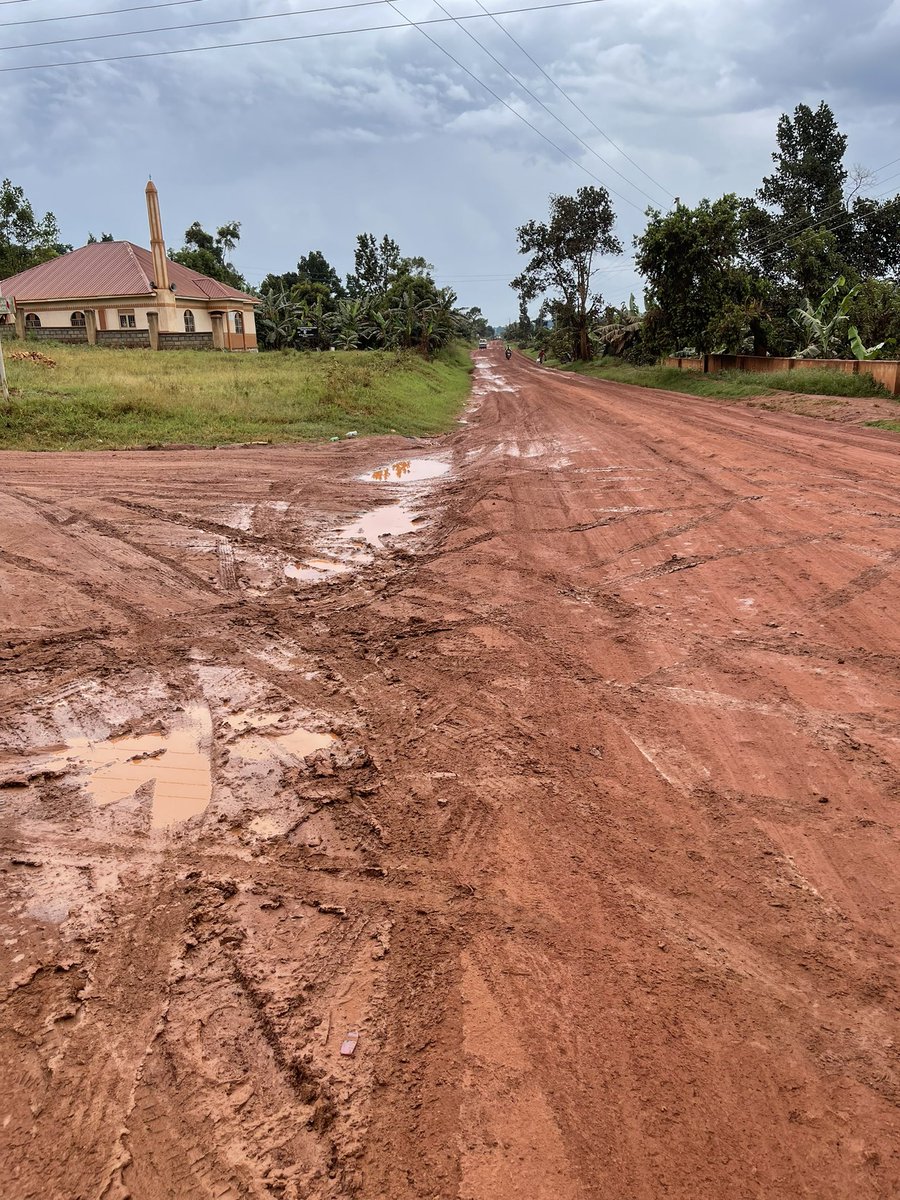 This initiative, funded by the @GovUganda , entails upgrading the current Class C Gravel road to Asphaltic paved standard.