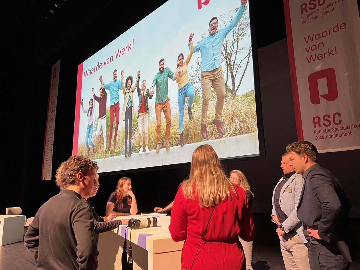 MP131's tweet image. #waardevanwerk het #Rsc jaarcongres staat op punt te beginnen. Voorbereidingen zijn klaar