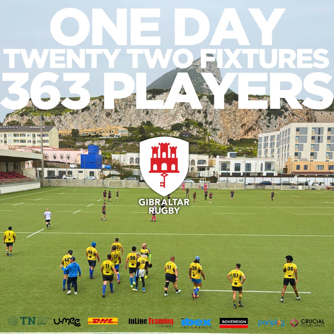 What a phenomenal turnout at Europa on Saturday! 🙌 We saw a grand total of 363 players embracing the spirit of rugby at Europa 📷 A massive shoutout to our sponsors and the Ministry of Sport! @LeslieBruzon What a day for #GibraltarRugby.