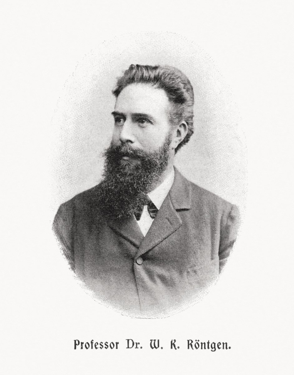 Happy Birthday, Wilhelm Röntgen! In 1895, he accidentally discovered X-rays, leading to the iconic first X-ray image of his wife's hand. This earned him the first Nobel Prize in Physics and forever changed medical diagnostics. Picture credit: Wellcome Library, London. (CC BY 4.0)