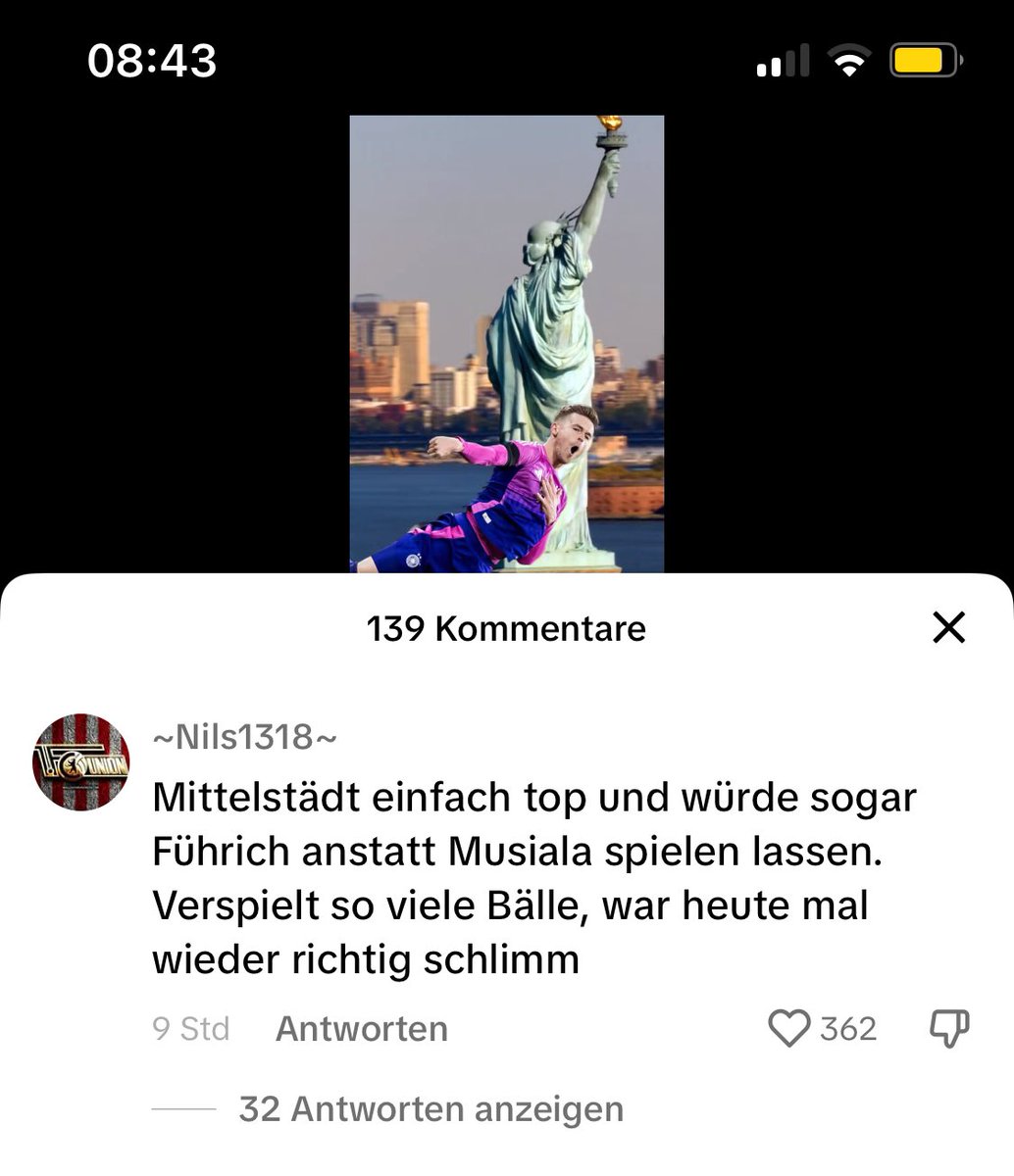 TikTok einfach andere Welt, aber hab auch noch nie einen Union Fan mit Ball Knowledge gesehen 🤡🤡