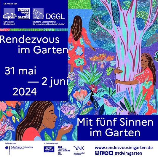 Poster und Marketingmaterial eingetroffen! Mit diesen poetischen Motiven geht es in die Rendezvous-Edition 2024. Sehen, riechen, fühlen, schmecken, hören - tiefenentspannt und sinnvoll abtauchen in Gartenkultur. Bis 31.03. Veranstaltungen anmelden! Link auf Website. #getoutside
