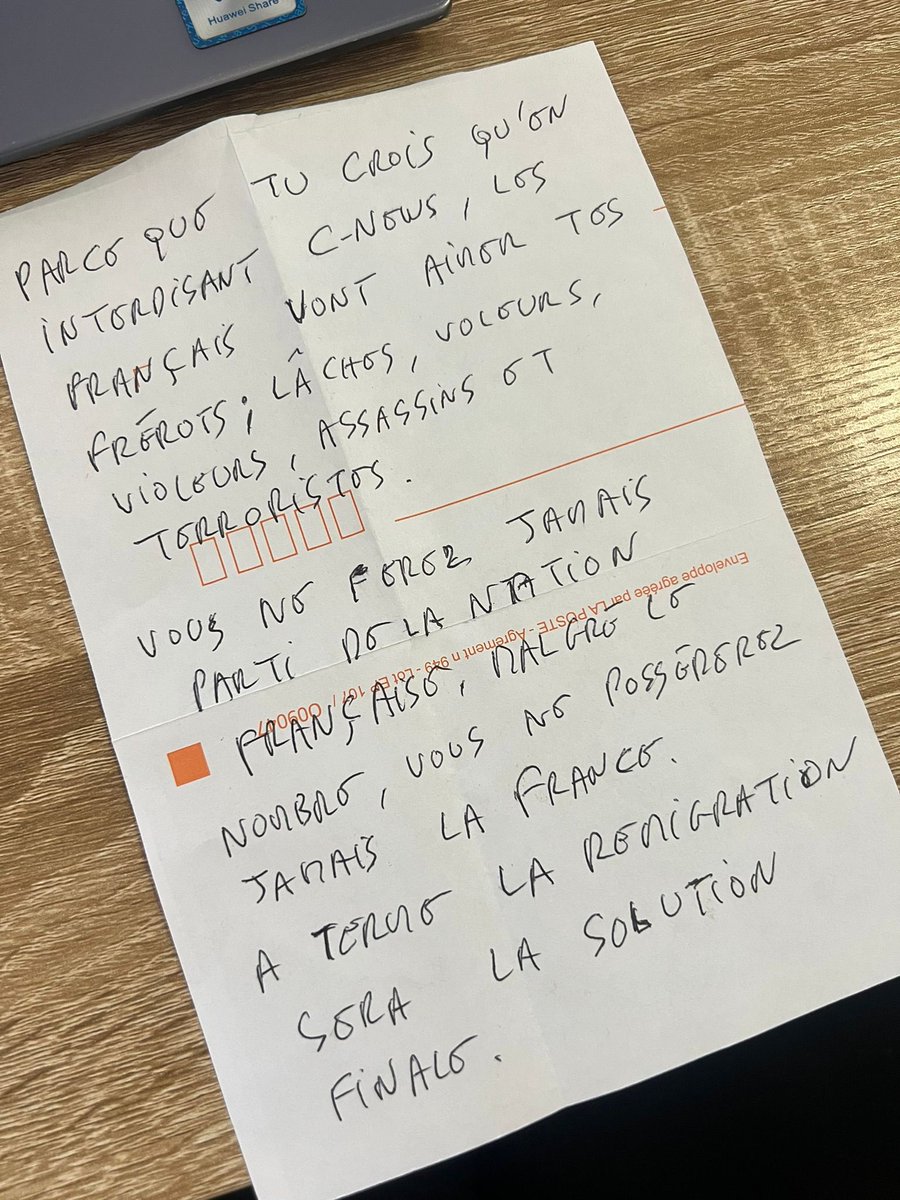 Petit courrier sympathique, est-ce que vous pensez qu’il a signé la pétition pour demander le non-renouvellement de l’agrément de C8 et CNews ou pas ? En tout cas, je la remets là, pour celles et ceux qui n’ont pas encore signé 🤗speakout.lemouvement.ong/campaigns/non-…