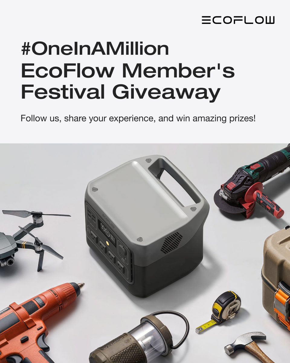 Every journey is 'One in a Million'. What's your '1⃣' moment with our product? Share it using #OneInAMillion & #EcoFlowMembersFestival and you might just win an #EcoFlowRIVER2Pro! Let's hear your story! 📅: Entries welcome till 04.05 (PDT) 🏆: Announcing 3 winners on 04.07 (PDT)