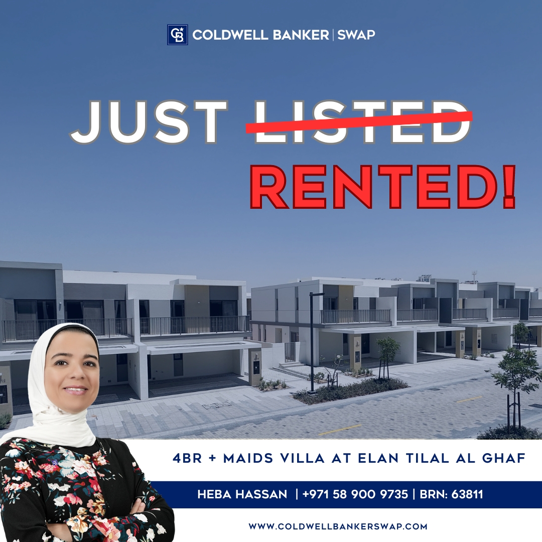 We're absolutely delighted to share that our exquisite 4 BR + Maids villa at Elan Tilal Al Ghaf has found its new tenants! 🌟 A big round of applause to our phenomenal real estate agent Heba Hassan, whose unwavering commitment and tireless efforts made this achievement possible.