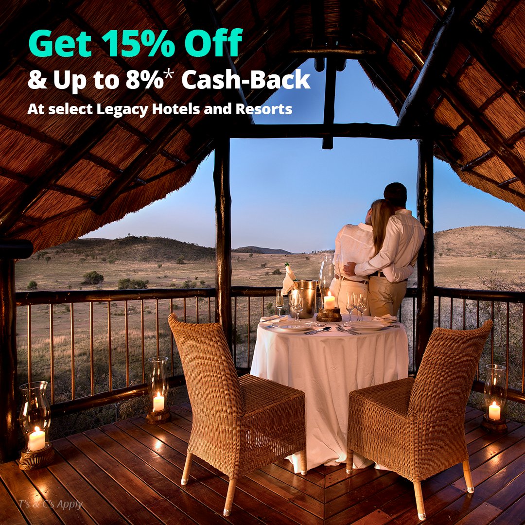 Not sure where to go for your next holiday or staycation? Book your next getaway with @legacyhotels and enjoy 15% off and up to 8% Cash-Back at selected destinations. ​ Log in to your Legacy Lifestyle account and make your booking today! ➡️bit.ly/43Clzw2 *Ts & Cs…