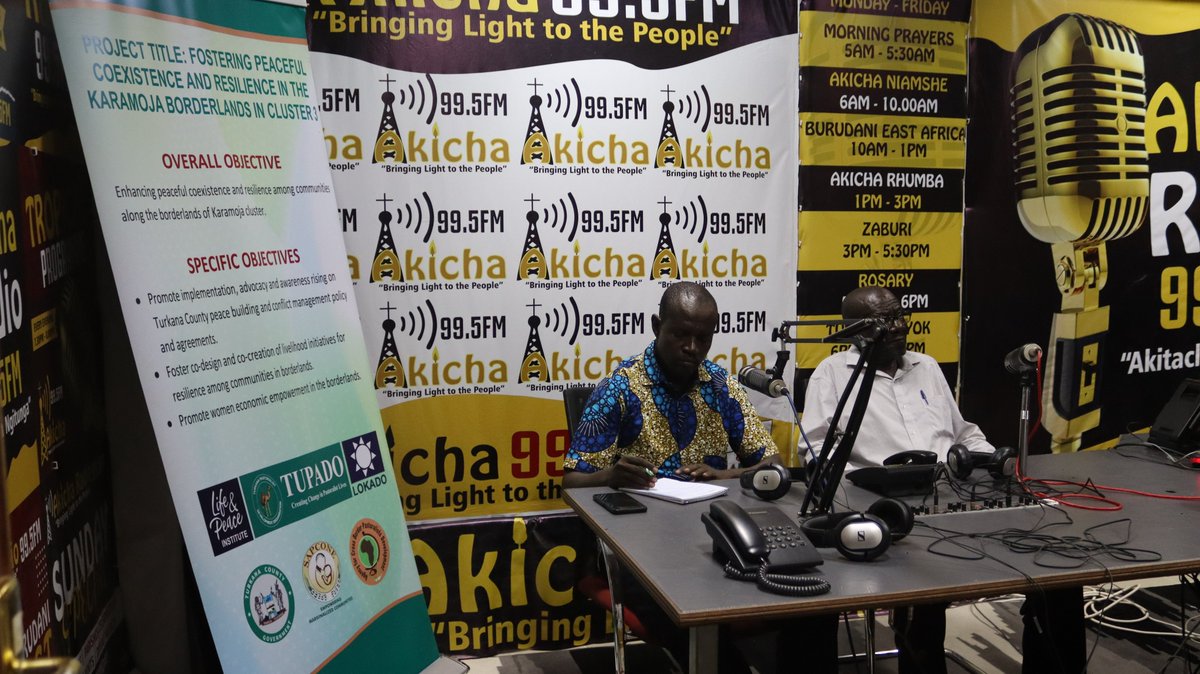 TUPADO_'s tweet photo. 1. We had a radio talk show on peace building in Turkana County which was a powerful reminder of the importance of dialogue and cooperation in fostering harmony within communities. The discussions highlighted the challenges faced and the innovative solutions being implemented. https://t.co/zzTzcZqNoV