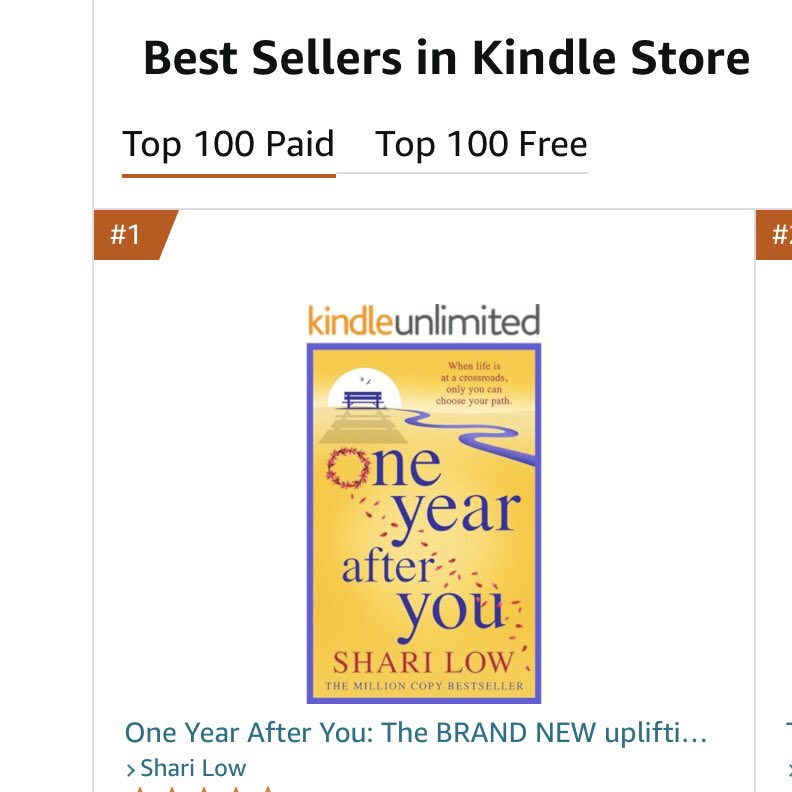 Congratulations @sharilow number #1 in the UK Amazon Kindle chart today @BoldwoodBooks amazon.co.uk/One-Year-After…