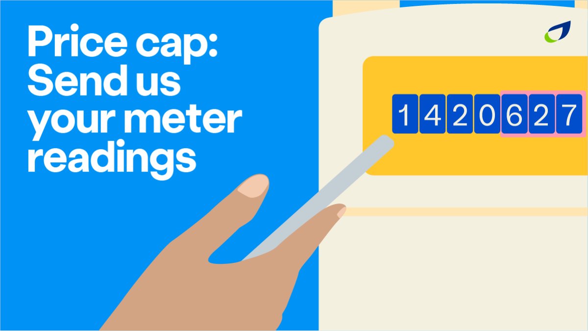 The new price cap starts on 1 April, so take your meter readings on 1 April and submit them by 14 April and we’ll use them to work out your next bill: bit.ly/BG-meter-readi… On a fixed tariff or have working smart or prepayment meters? You don’t need to send us readings 🙌