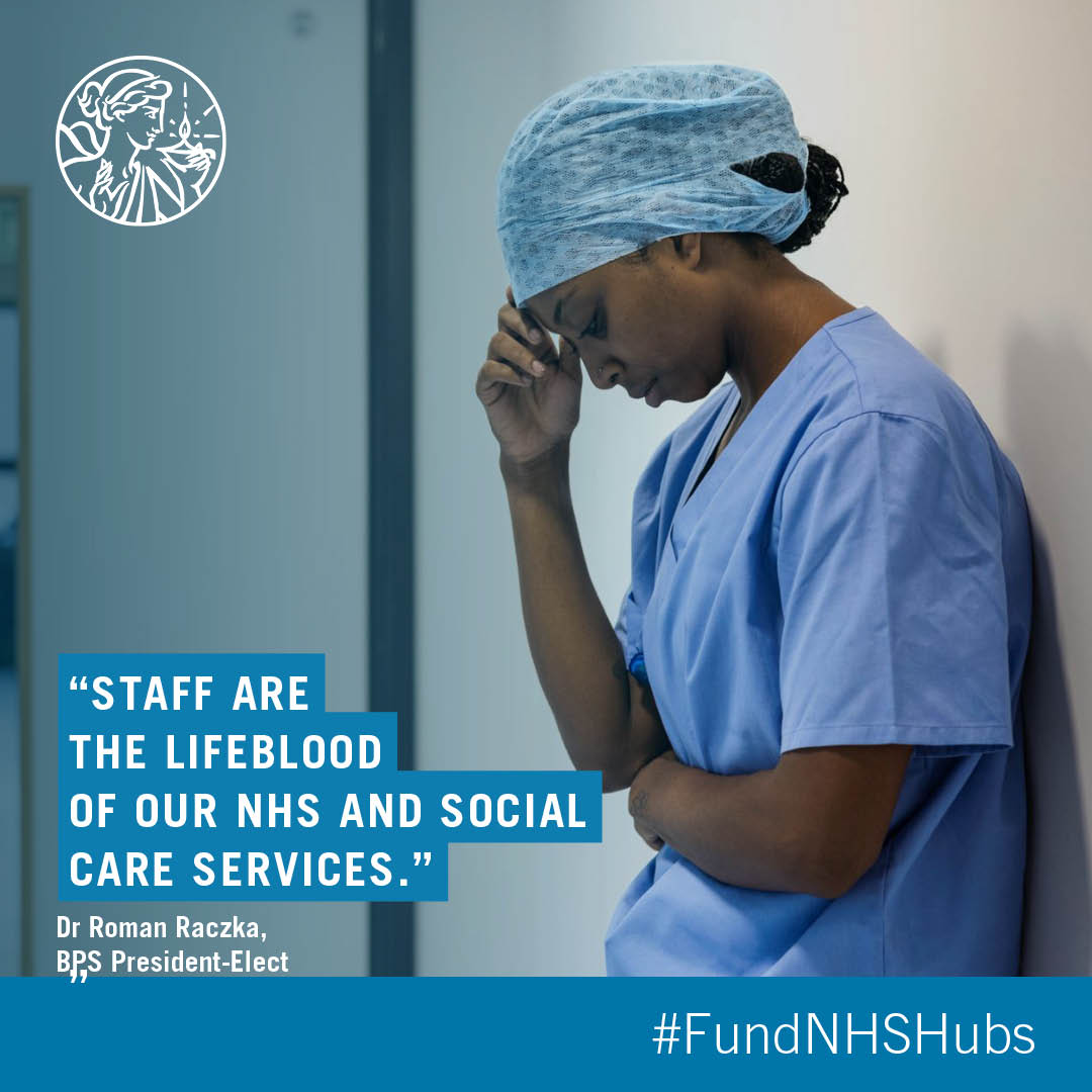 On the anniversary of funding cuts to NHS Mental Health and Wellbeing Hubs...

We call on the govt to restore investment in mental health support for NHS and social care staff, alongside leading organisations, inc @TheKingsFund and @rcpsych.

#FundNHSHubs: bps.org.uk/news/restore-i…