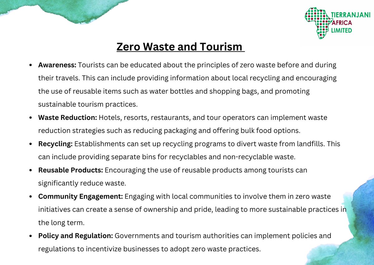 International Day of Zero Waste is fast approaching and often 'tourism' and 'zero waste' seem contradictory as tourism often involves consumption and waste generation Here's how you can integrate zero waste principles into the tourism industry #zerowaste #tourism #sustainability