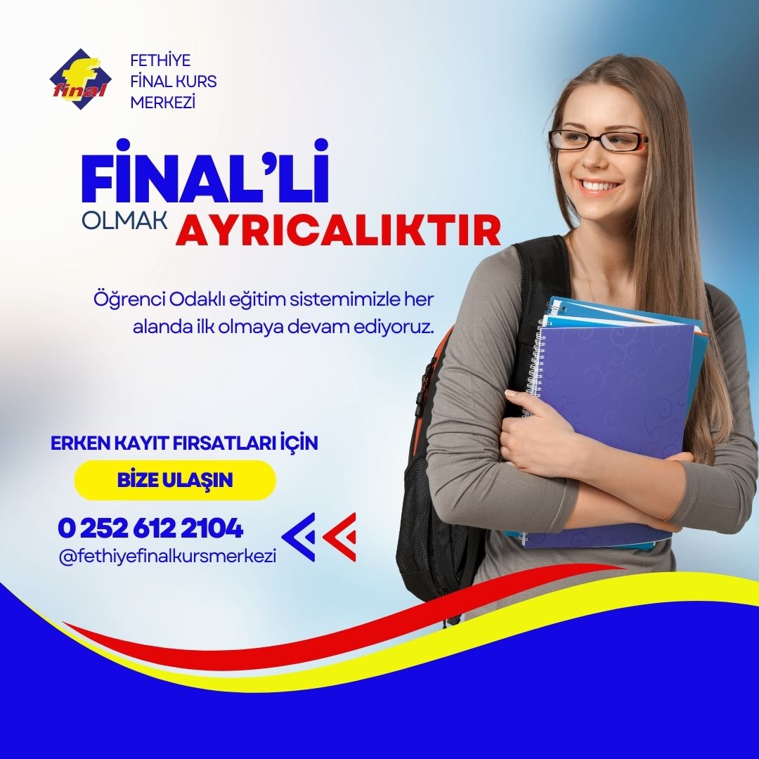Öğrenci odaklı eğitim sistemimizle her alanda ilk olmaya devam ediyoruz! 🥇

#egitim #final #TYT #AYT #üniversite #fethiye