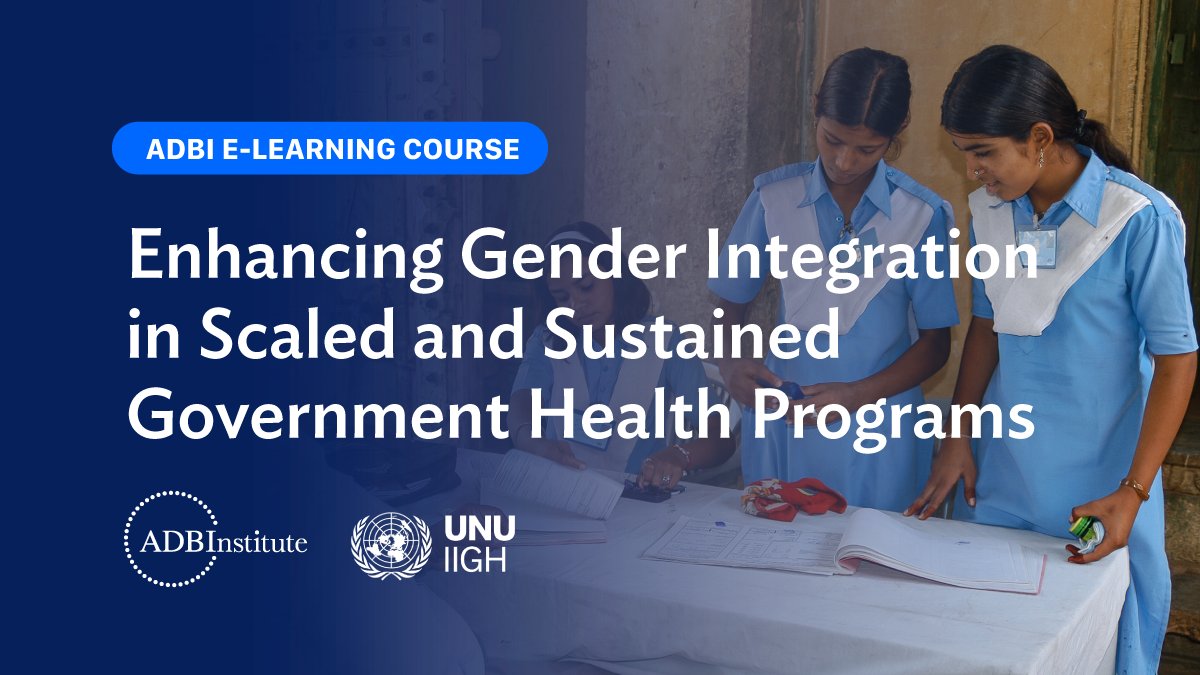 Health and gender go hand in hand. Learn more about gender integration in health systems and programs today: adbi.me/3Ipo5fc 🤝 @UNU_IIGH @thePHFI #InvestInWomen #IWD2024